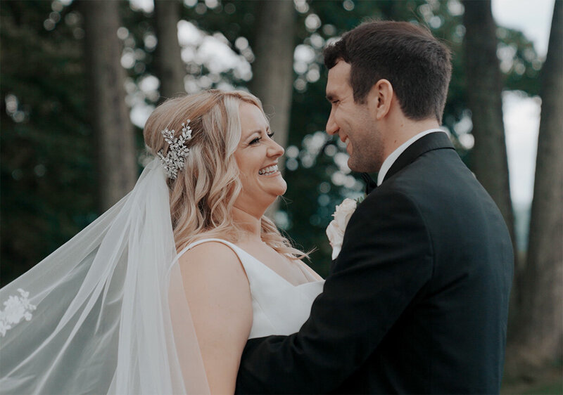 Bride and groom wedding photo in PA