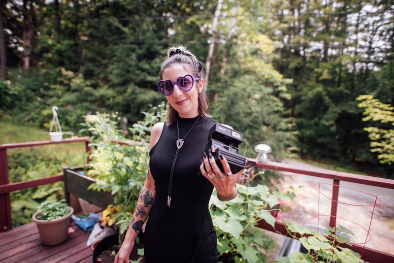 photo of photographer on site