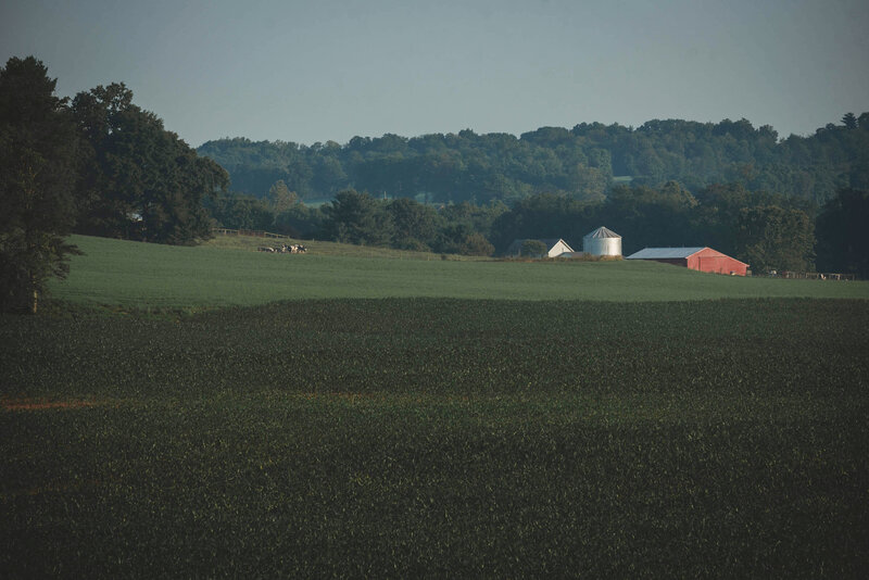 farm land that surrounds columbus studio