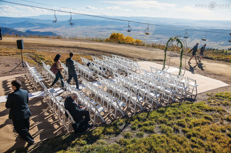Steamboat Springs mountainside wedding at Four Points Lodge