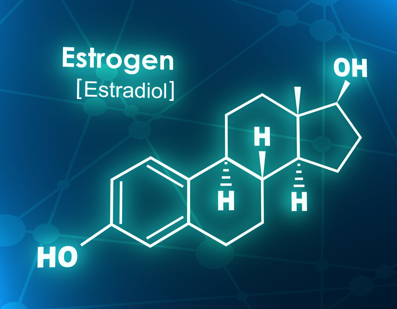 Estrogen Molecule Green