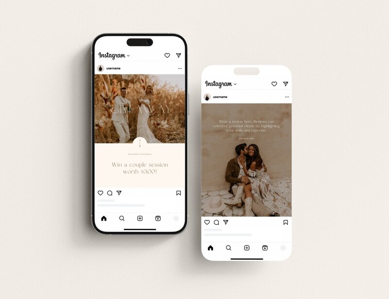 Boho Instagram templates for photographers Honey Seed 10