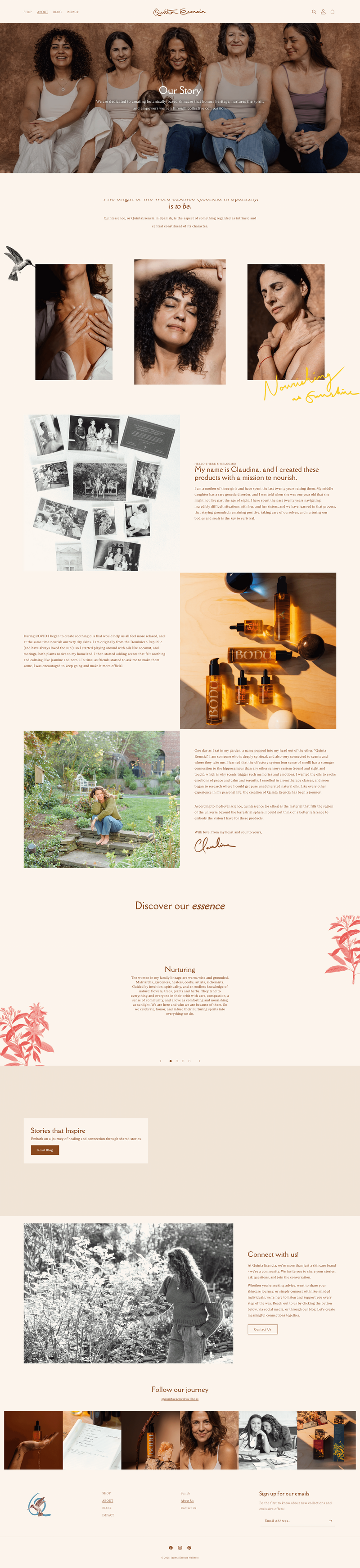 health and wellness brand and website design ecommerce, women business, entrepreneur