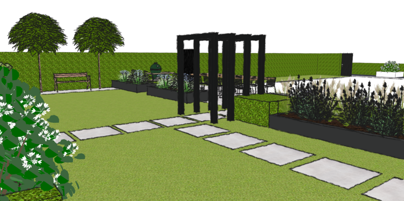 Tuinontwerp tuin met vlonder in Eemnes