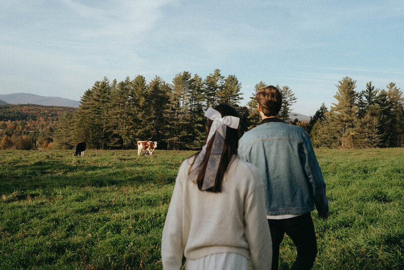 details from a vermont engagement session captured by vermont wedding photographer elsie goodman
