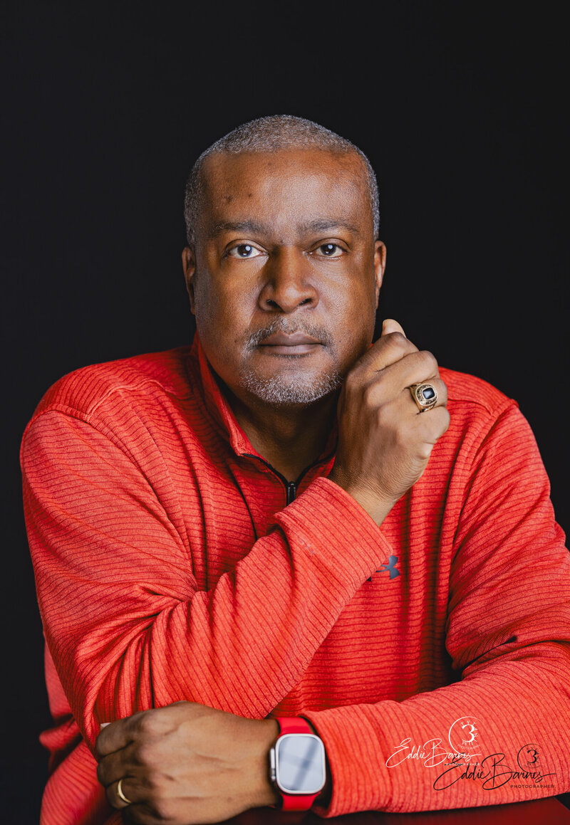 Eddie Barnes Portrait photographer in Greenville SC during golden hour