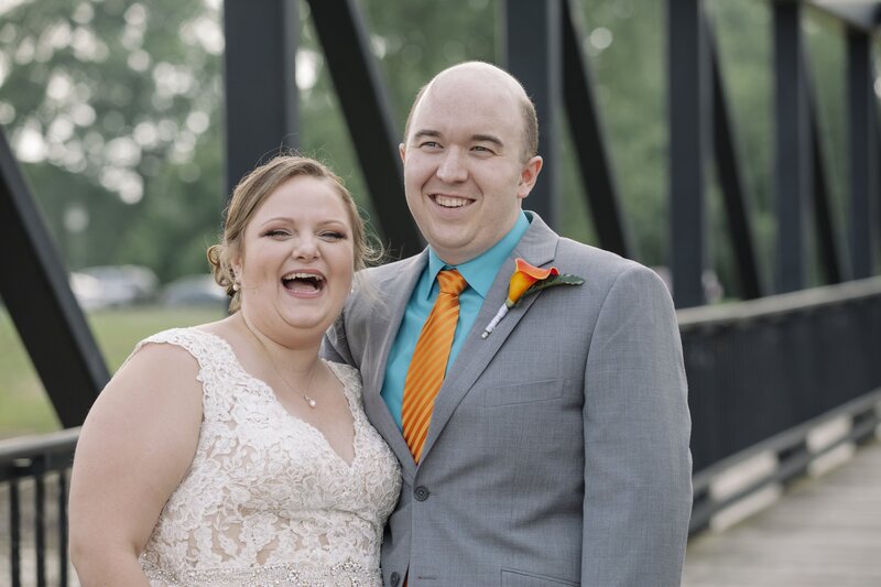 Bride and Groom on Wedding Day Ceremony