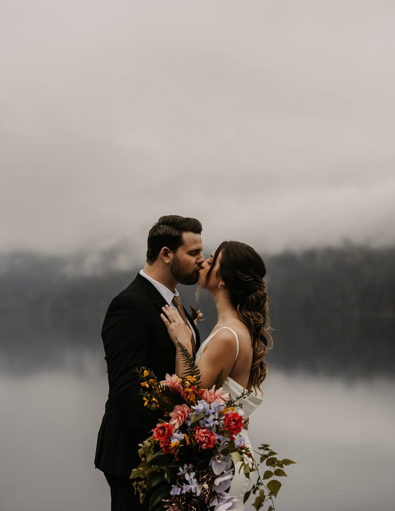 storytelling banff elopement at lake louise by danielle boulger photography banff wedding photographer