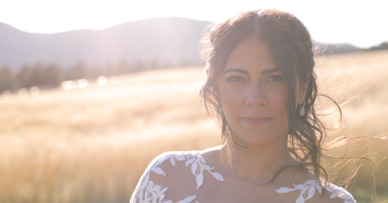 Hispanic Bride Golden Hour