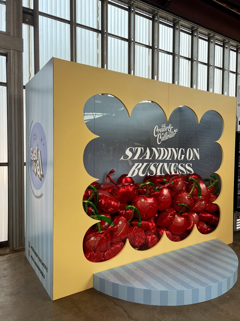 Custom scenic fabrication and build produced by The Works Collective.