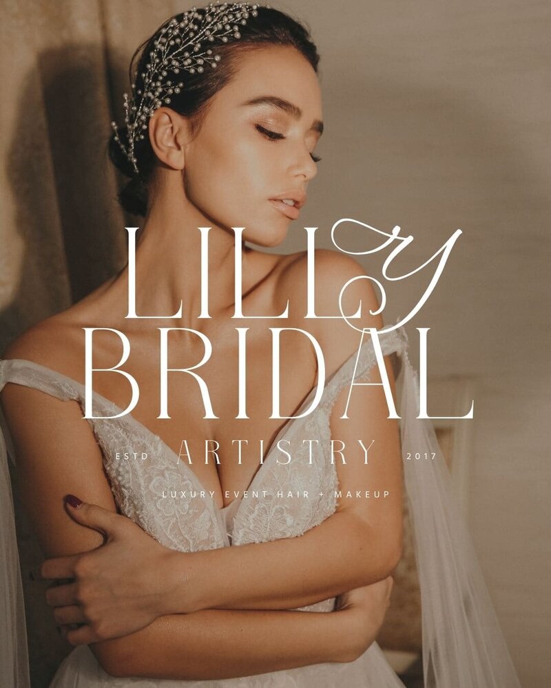 Lilly Bridal Artistry Logo Design - Miranda Ruiz Studio Conroe Texas (1)