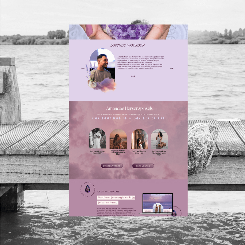 webdesign en branding voor vrouwelijke ondernemers. The Enola Effect.Showit website