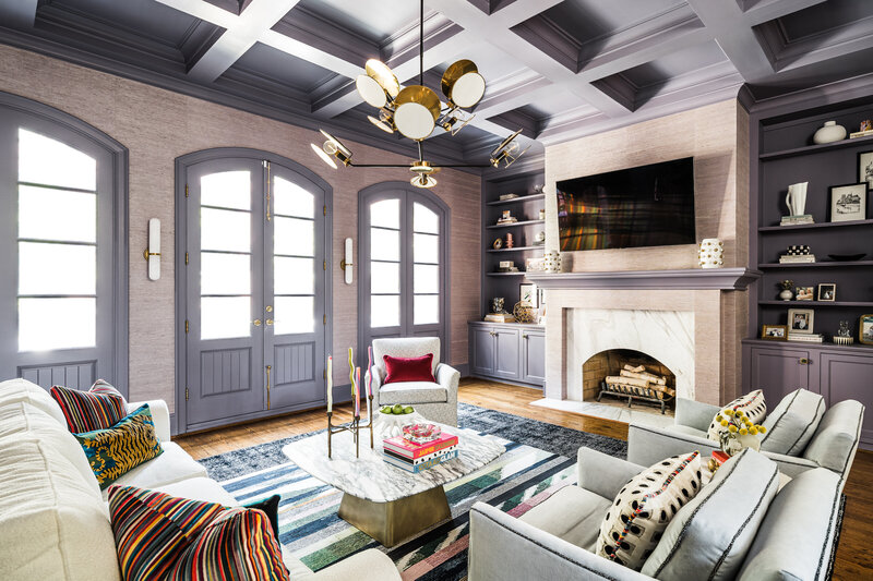 Ashley DeLapp Interior Design Southern Maximalist Designer Family Room