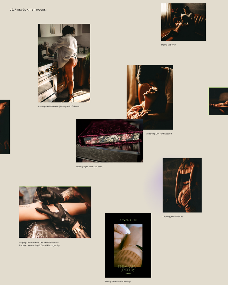 Deja Revel About Page Collage (2) Deja Revel Fine Art Boudoir