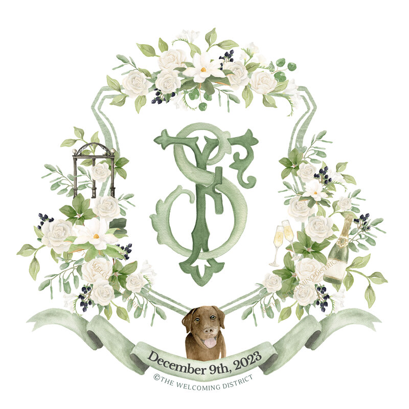 custom-wedding-crest-The-Welcoming-District