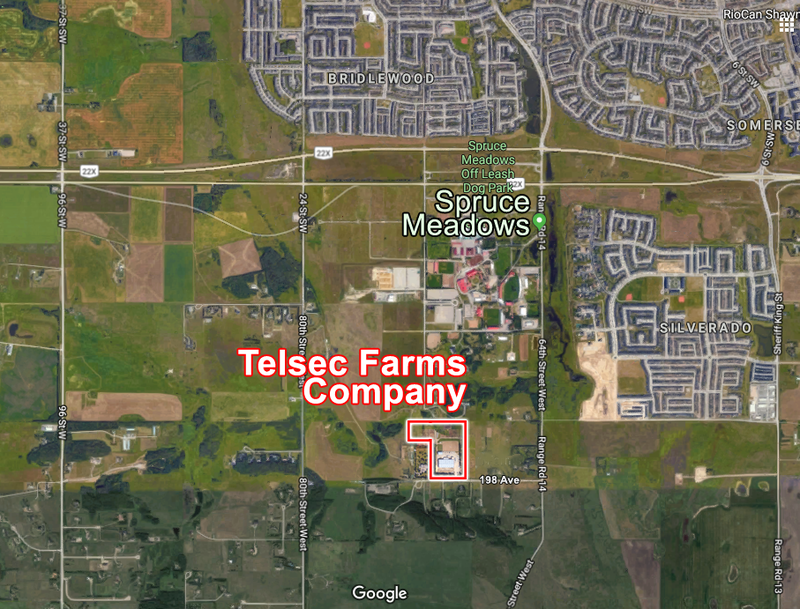 Telsec Farms Google Map location