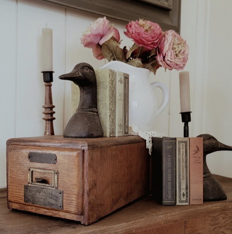 Debossed botanical stoneware pottery rustic farmhouse decor