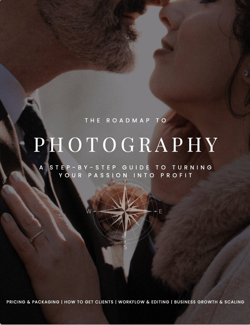Cover preview of the Photography Business Roadmap digital guide for beginner photographers

