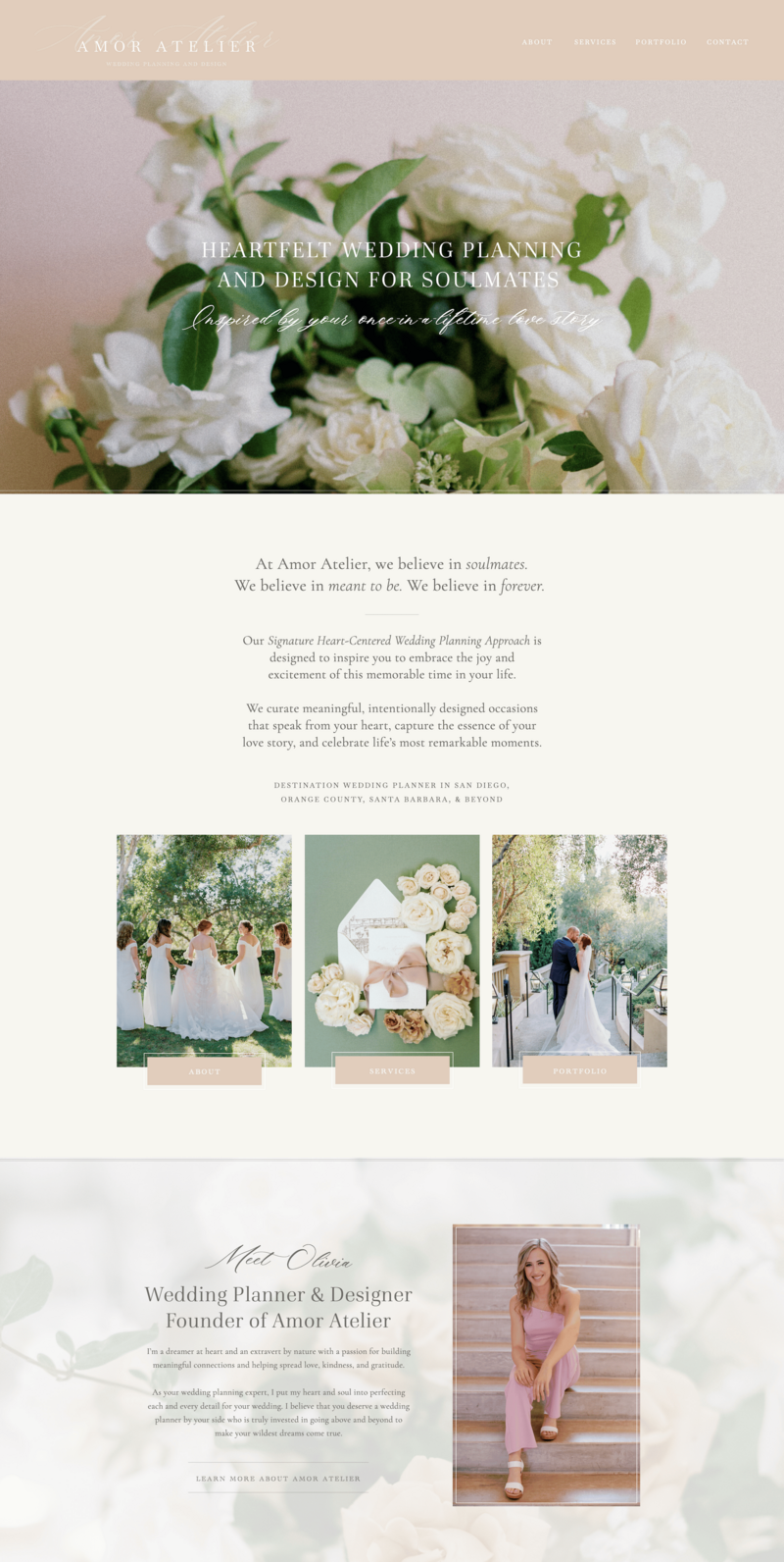 A website mockup.