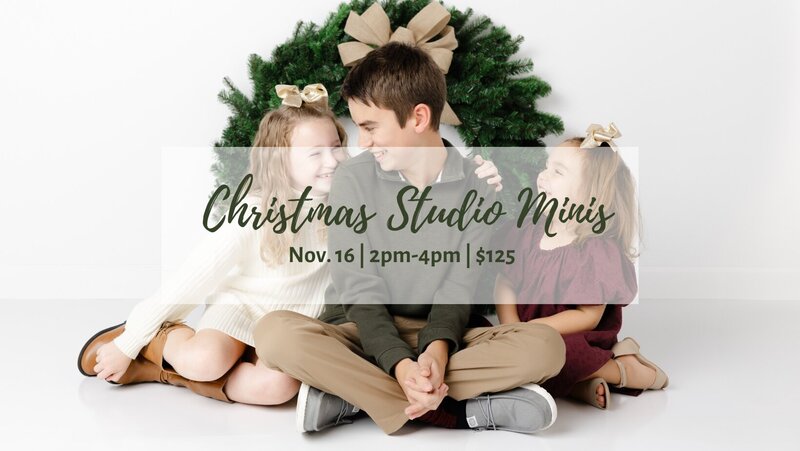 Studio Christmas Minis in Jonesboro Arkansas with Blair Davis Photography