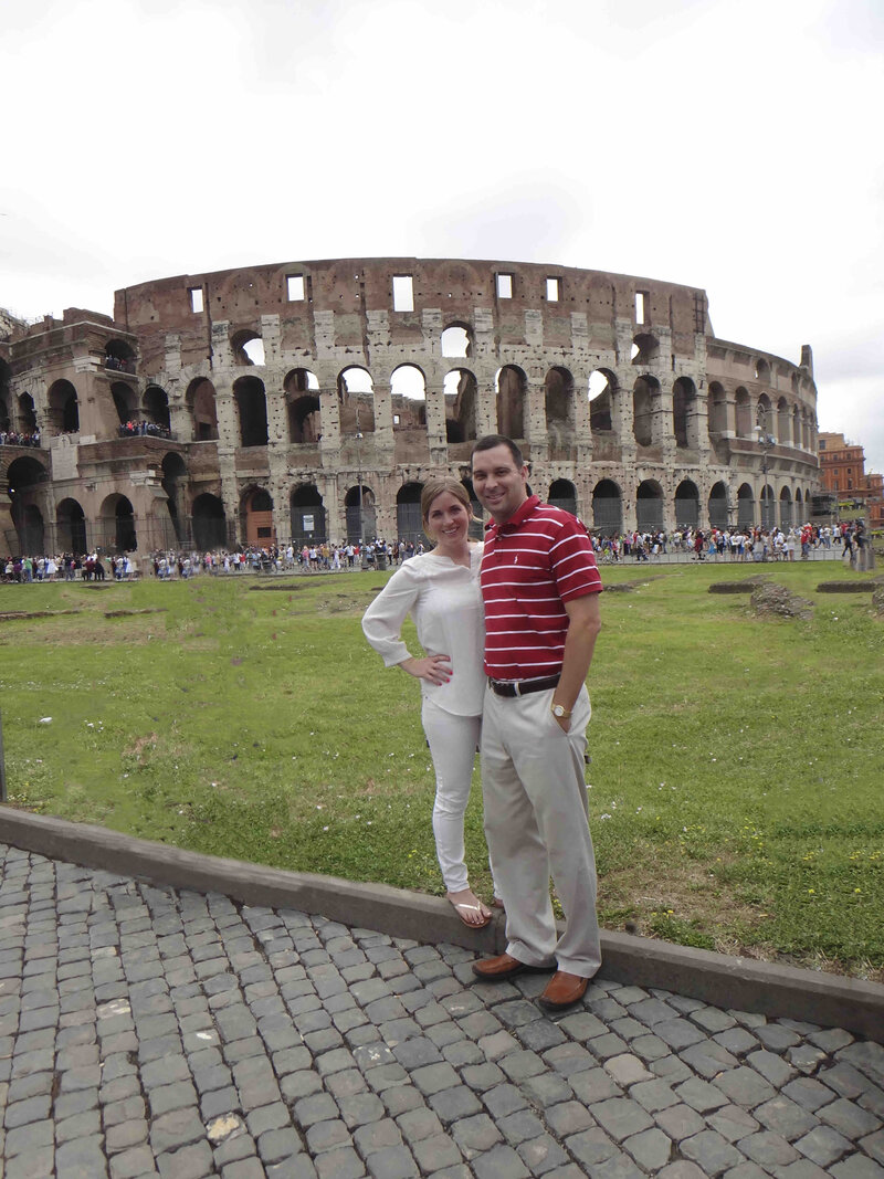 touring the Colosseum in Rome
