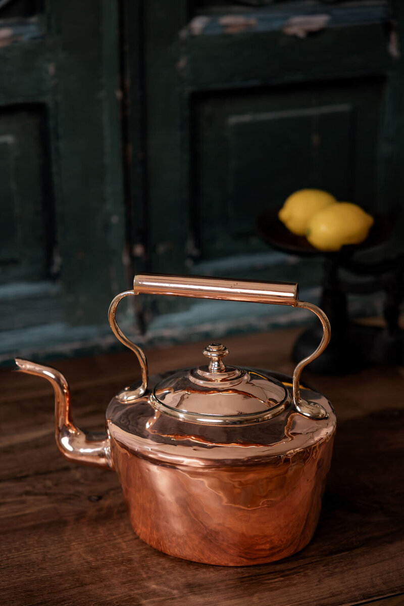 Antique English Oval Tea Kettle, C. 1850 3