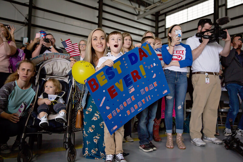 Families waiting for their service members to come home