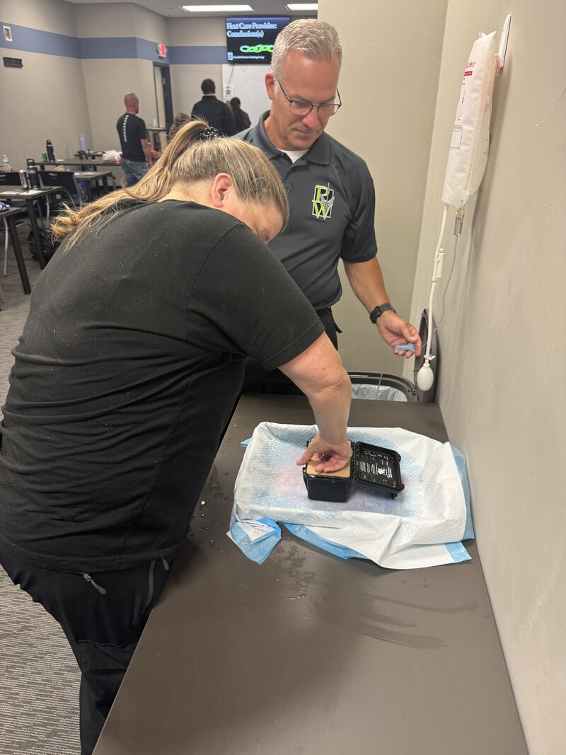 First Care - Active Bleeder Practical Application Drill