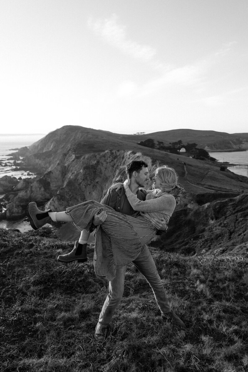 couple on california coast