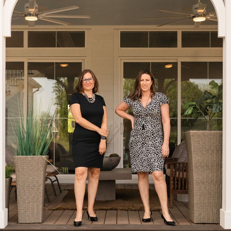 Sara Muniza and Lara Slonaker with Columbus Home Group
