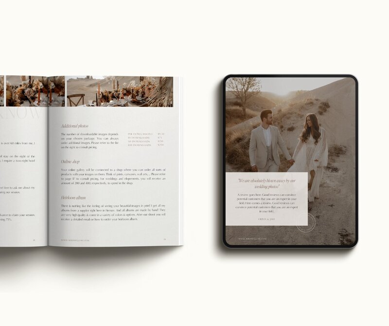 Classy Showit template for photographers Wild Willow 15