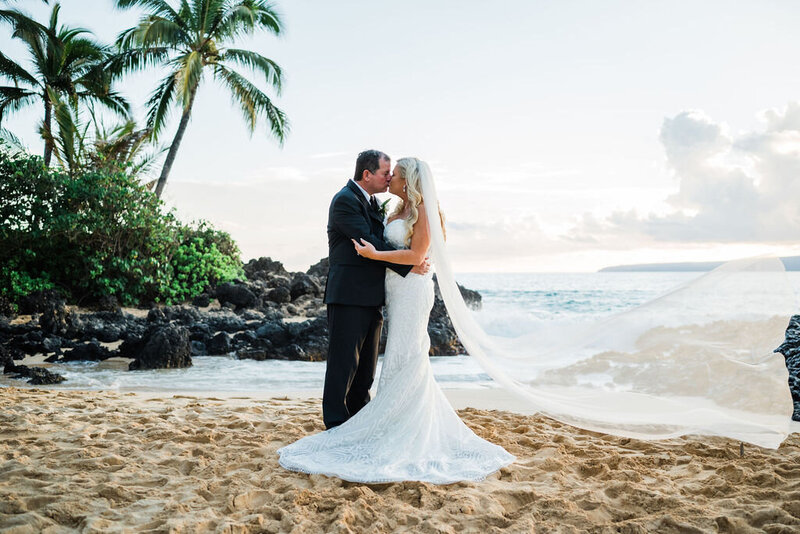 Maui beach elopement package poolenalena beach, Kihei Wailea Makena