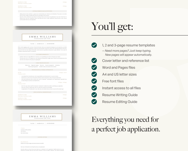 ATS-FRIENDLY RESUME + COVER LETTER