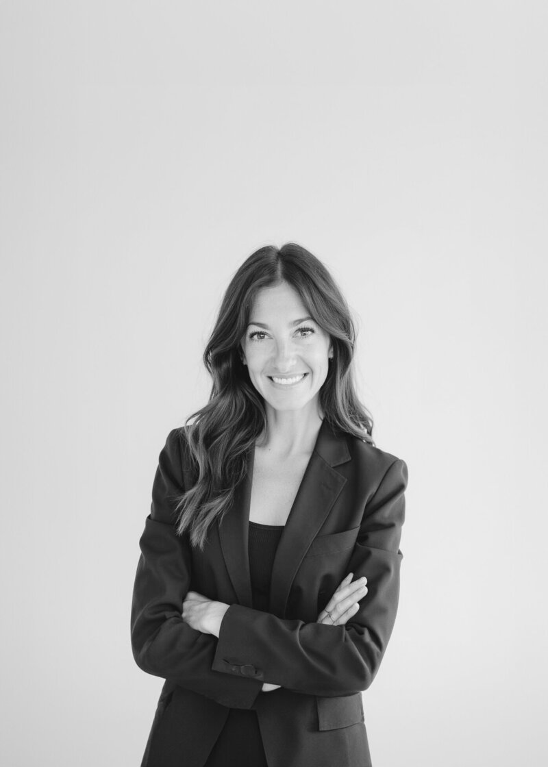 Whitney Rae, Colorado wedding photographer, portrait in black blazer