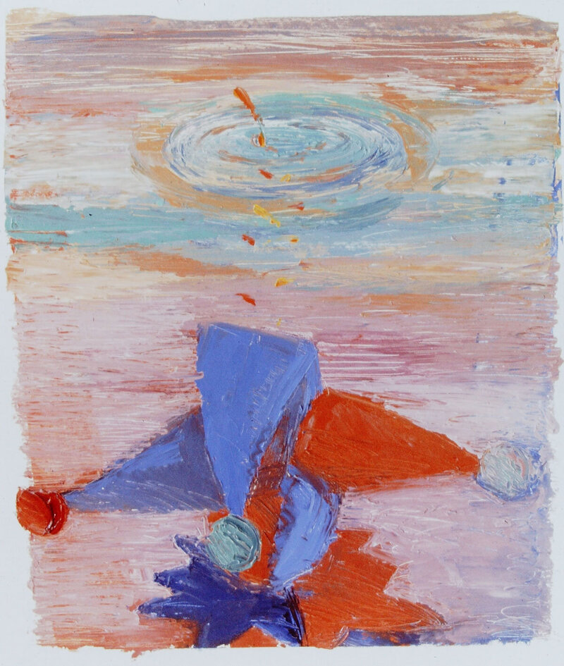 Fools-Pool- 1986 - oil on paper app. 72 x 62 cm x 