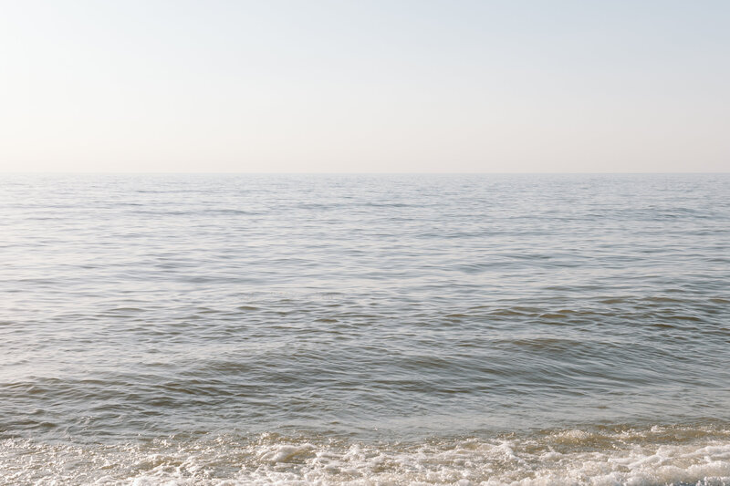 The water in Lake Erie.