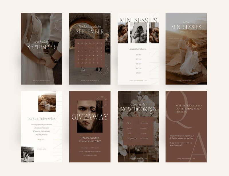 Luxe fotograaf Instagram story templates