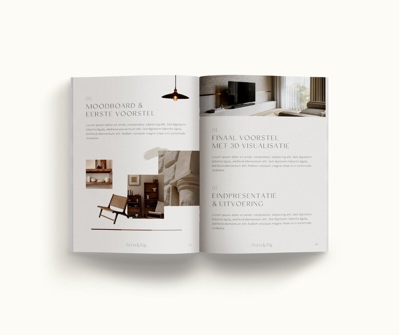 Canva brochure template Fern & Fig 9