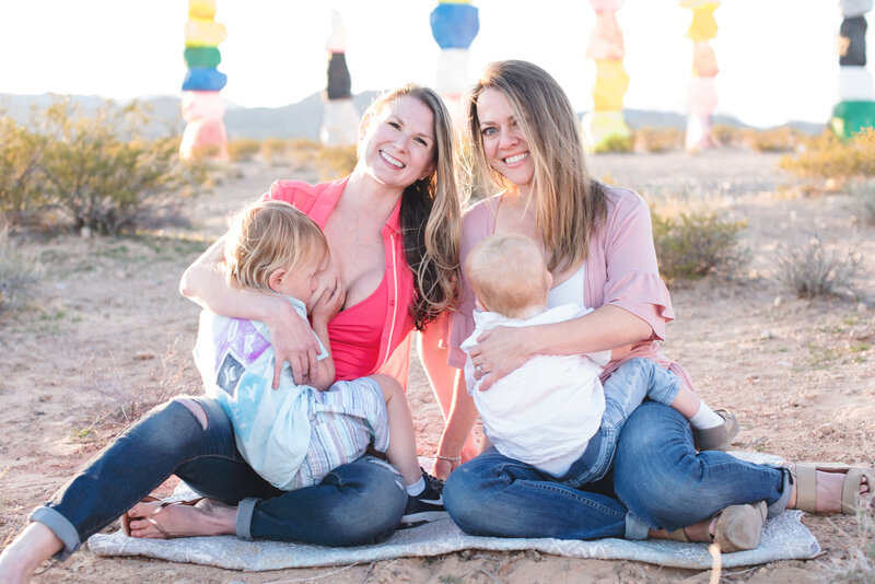 Happy picture of Autumn Wake  and team member in a breastfeeding session