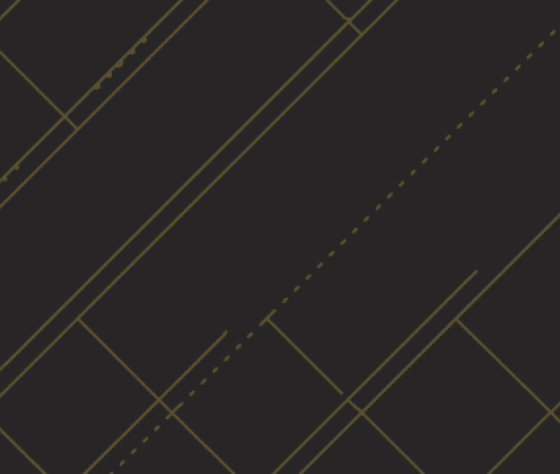 Solid and dashed yellow lines over a black background pattern.