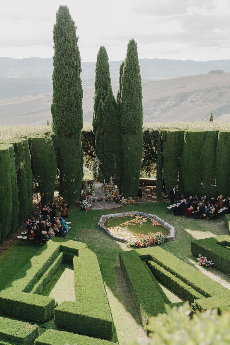 Multi Day Wedding at La Foce, Italy