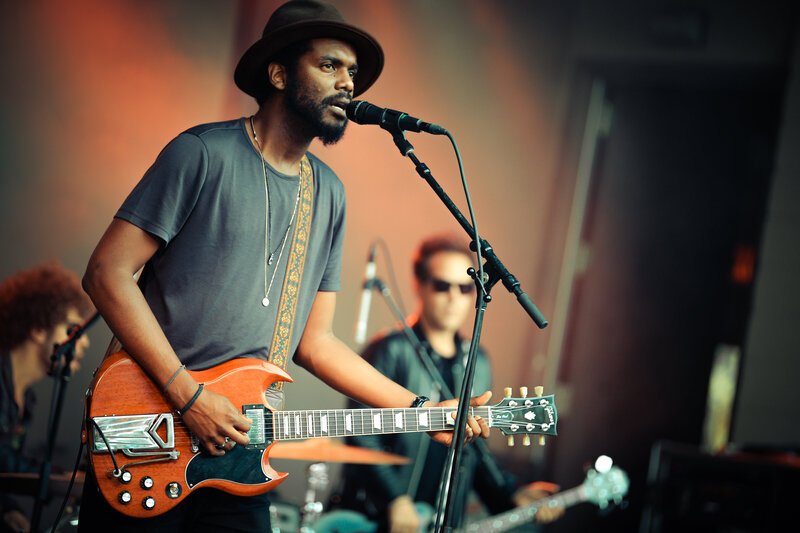 Light Shifter Studios captures a image of Gary Clark Jr. in Wilmington,  North Carolina at Greenfield Lake. 