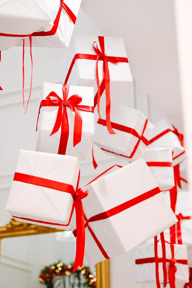 Luxury holiday decor installation by The Works Collective | immersive seasonal event design for a private residence.
