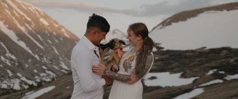 Westcliffe, CO Wedding adventure session on horseback