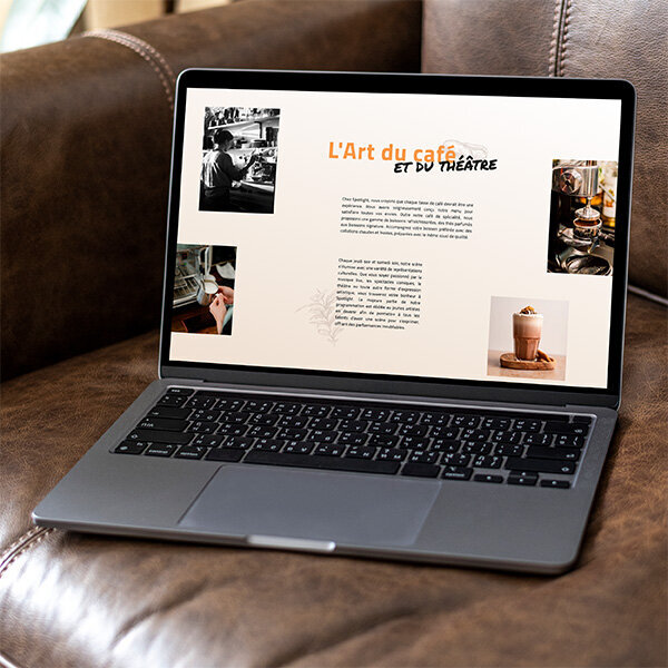 Site internet Spotlight réalisés par Sagittae Design