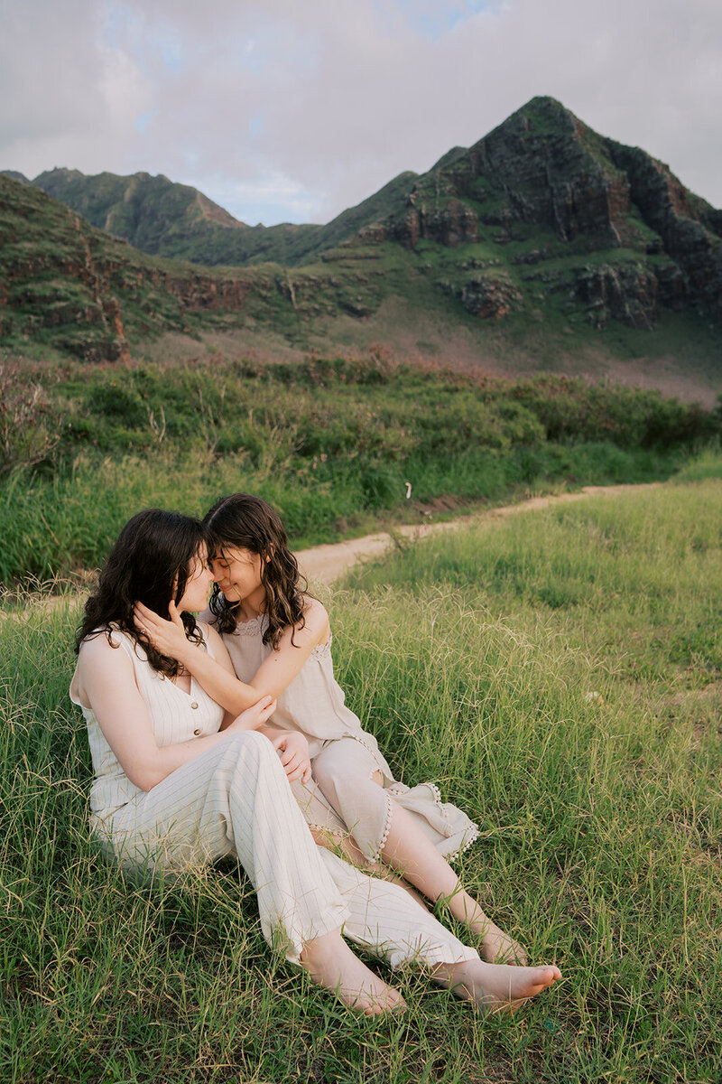 Oahu beach location ideal for portraits along the beach