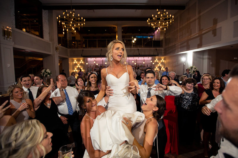 South New Jersey Wedding Photographer Bride at Reception