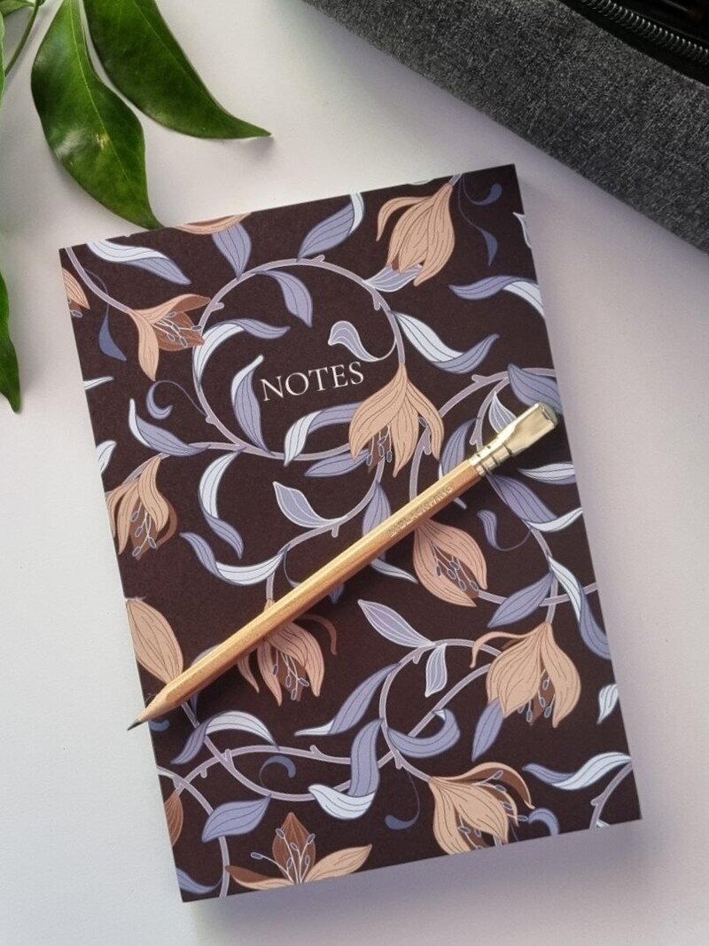 Beautiful William Morris Inspired A5 Lined  notebook Arts and Crafts