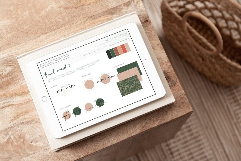 The Little Paper Shop - Business branding - House of Arwen brand concepts