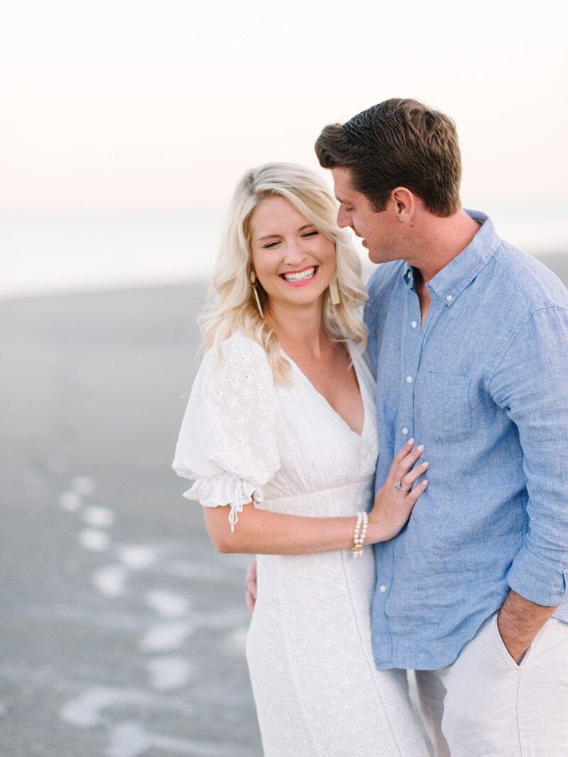 Engagement Pictures at Litchfield Beach in Pawleys Island, South Carolina - Pasha Belman Photography